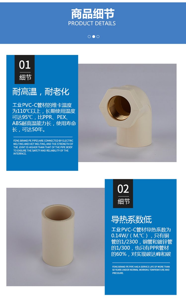 CPVC冷热给水管-直通
